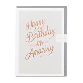 Wenskaart Happy birthday Mr Amazing / Enfant Terrible